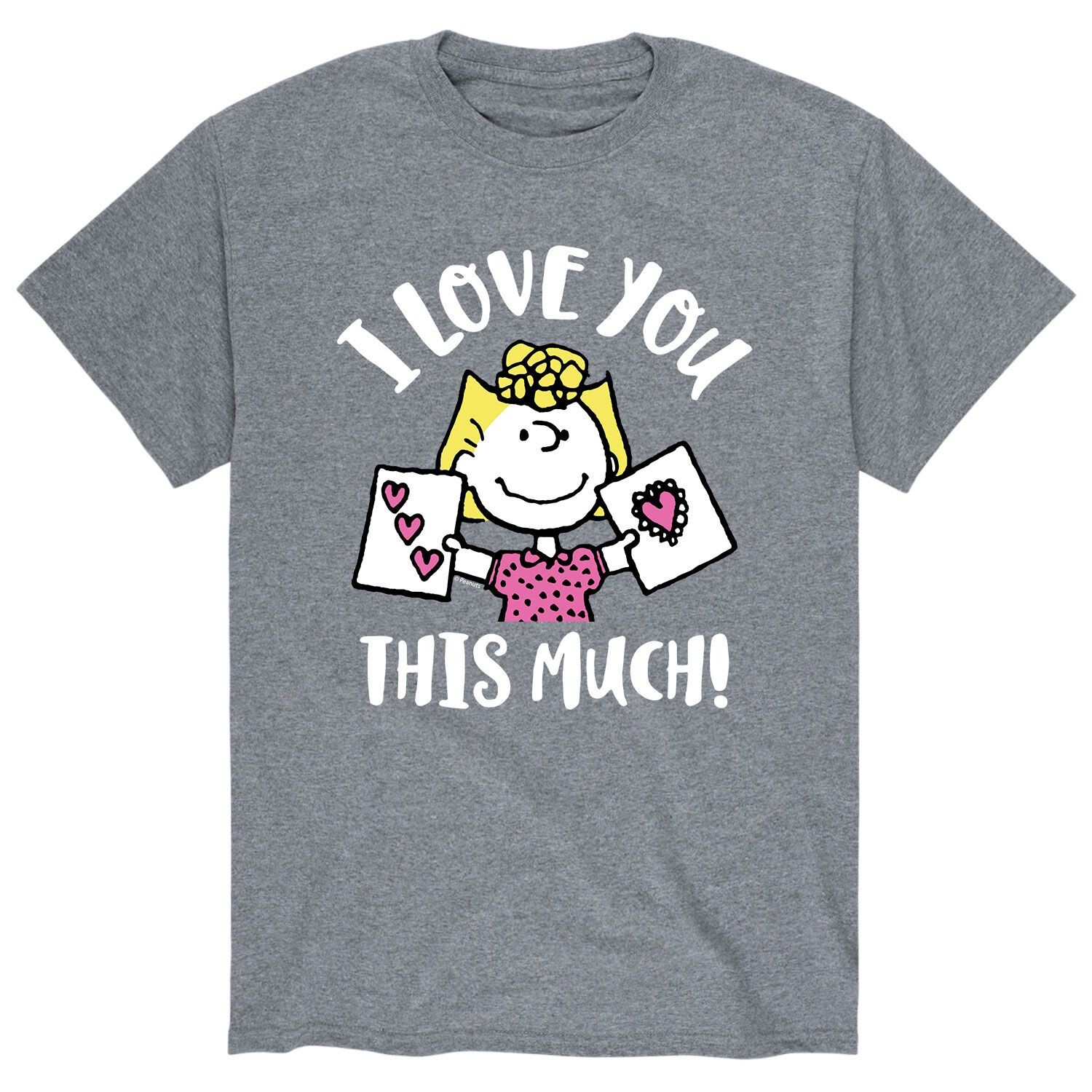

Мужская футболка Peanuts I Love You This Much Licensed Character