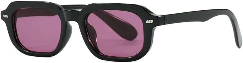 

Винтажные маленькие солнцезащитные очки с градиентным переходом для женщин, модные солнцезащитные очки UV400 для мужчин, панк-стиль TOIPASTN, Black Purple