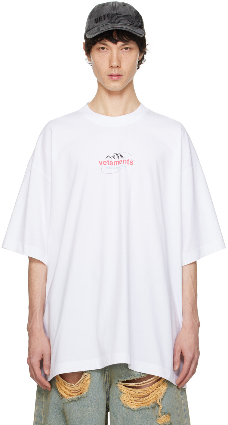 

Футболка с надписью «Весна» VETEMENTS, белый