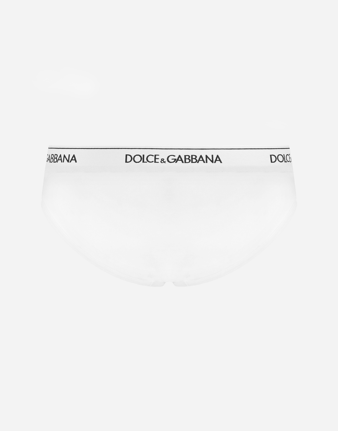 Две пары хлопковых трусов средней посадки с добавлением эластана Dolce & Gabbana, белый — фото 4