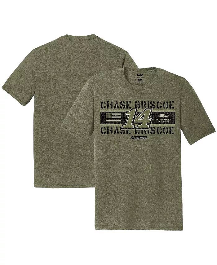 

Мужская зеленая футболка Chase Briscoe Flag Tri-Blend Stewart-Haas Racing Team Collection