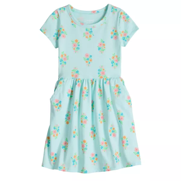 

Платье для девочек 4-12 лет с адаптивным кроем Jumping Beans, цвет bouquet floral blue