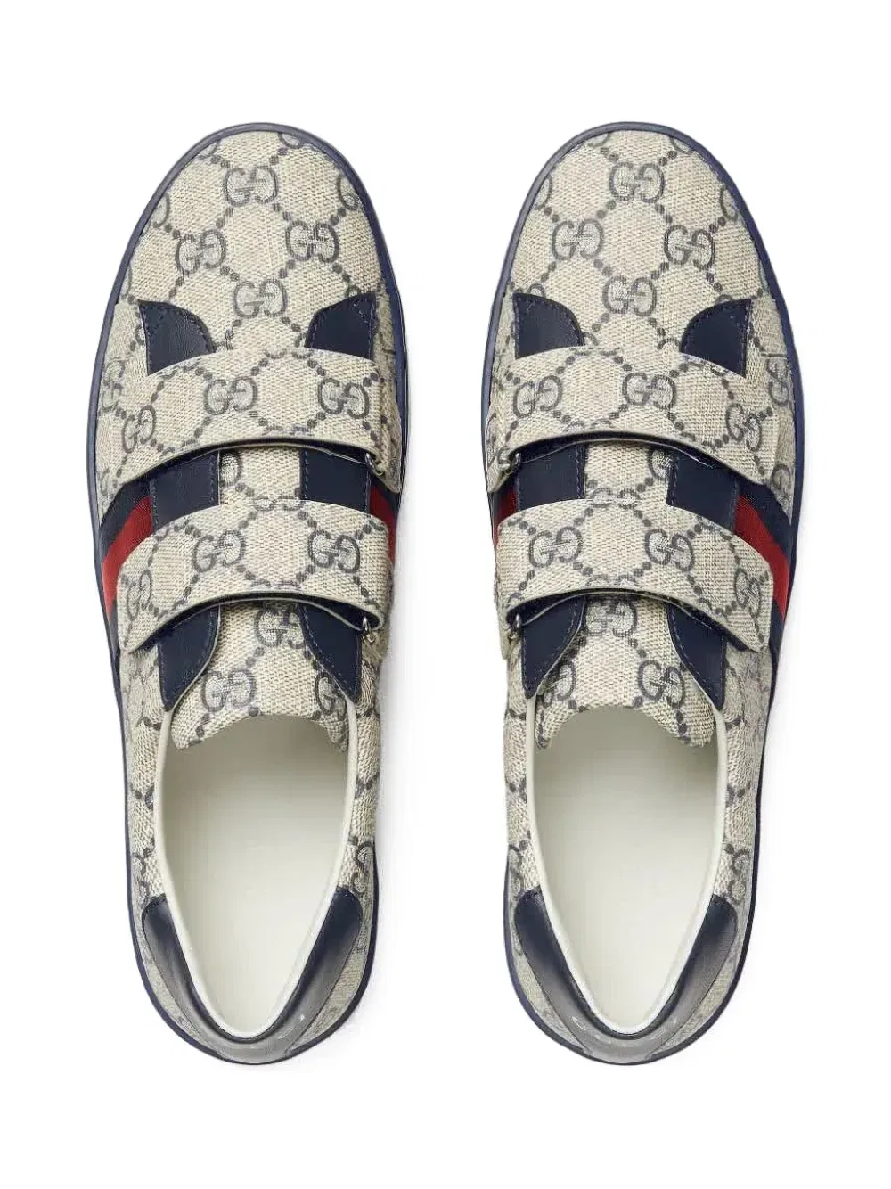 Кроссовки Ace gg с принтом Supreme Gucci Kids, нейтральный — фото 4