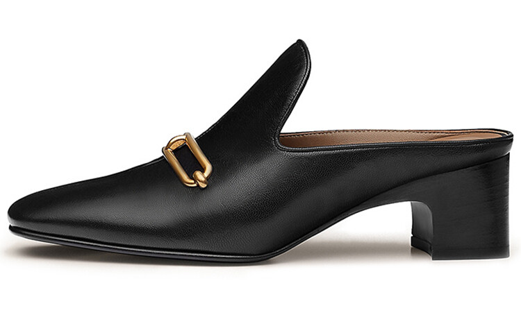 Туфли на высоком каблуке женские Roulis черные Hermes