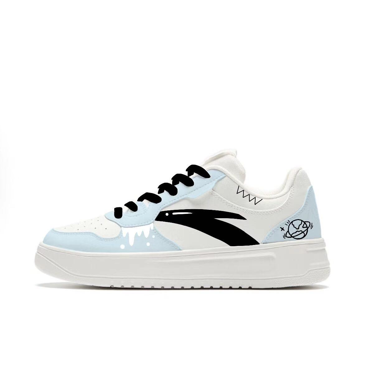 

Удобные низкие скейтбордные кроссовки унисекс с противоскользящей амортизацией и износостойкостью Anta, белый