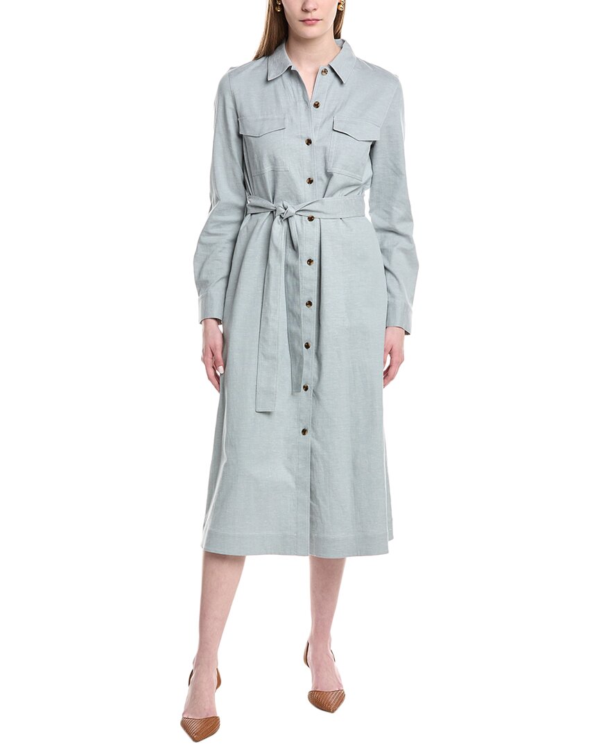 

Lafayette 148 New York Платье Sonny из льняной смеси, синий