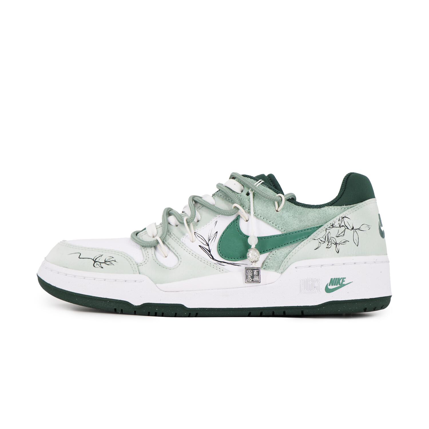 

Кроссовки Nike Full Force Skateboarding Shoes Men Low-top White/green, зеленый