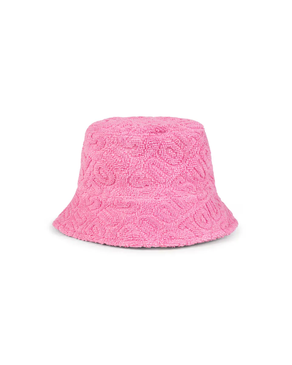 

Пляжная шапка из жаккардовой хлопковой махры с логотипом TOUS, цвет Rosa