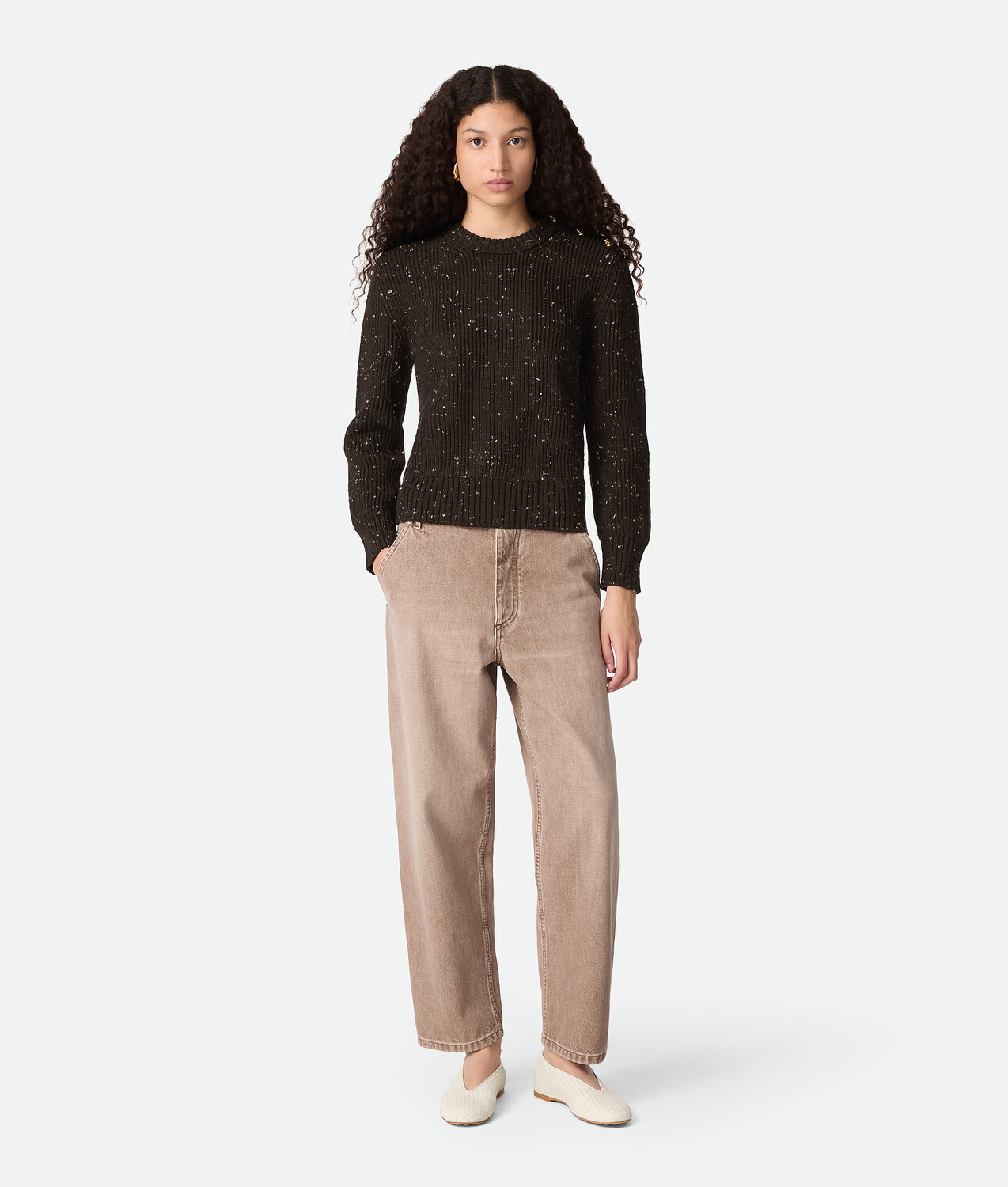 Rosa ballerina BOTTEGA VENETA, морская соль — фото 2