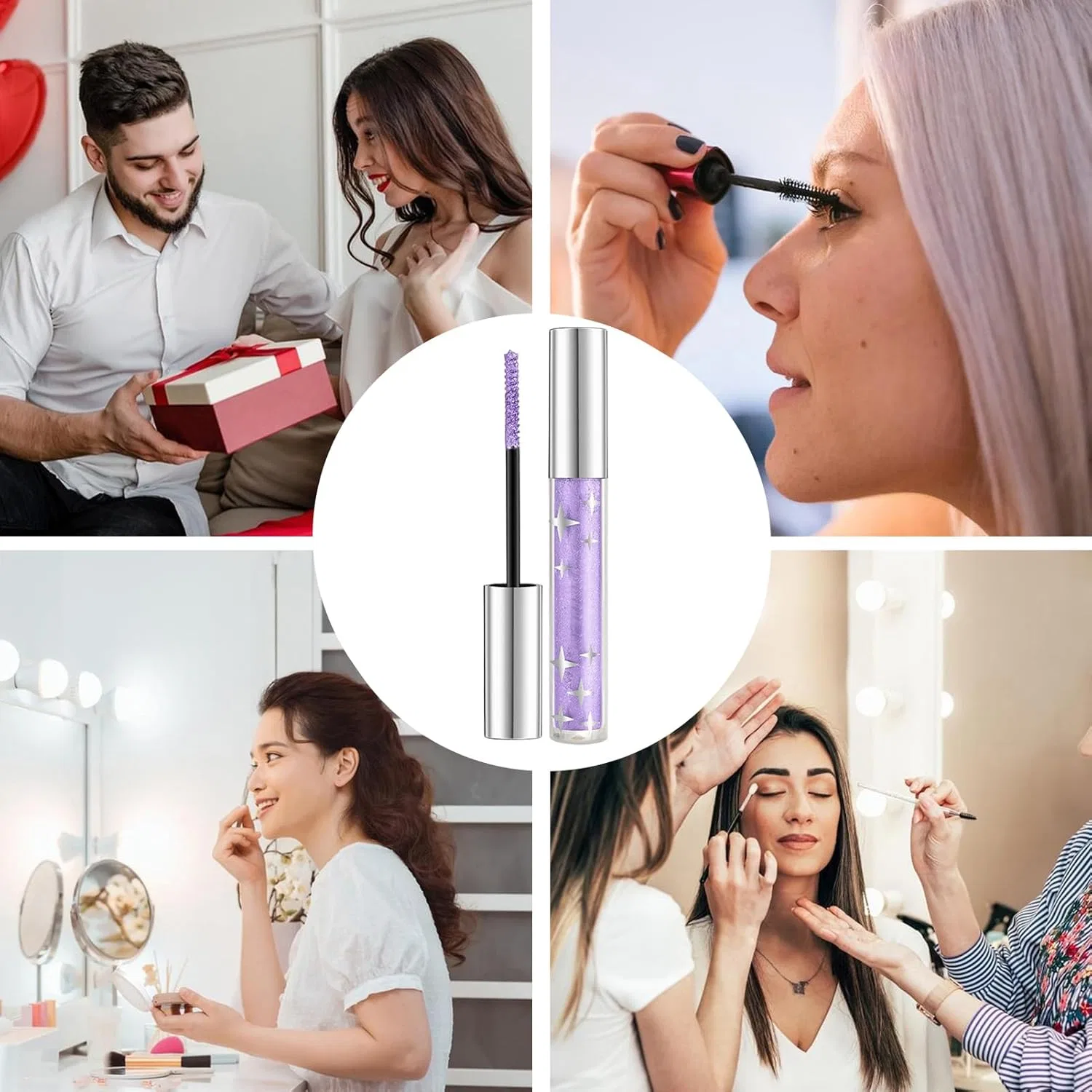Тушь для ресниц Glitter Lash Mascara, No Brand, 1 шт., 5 г, цвет 03# — фото 4