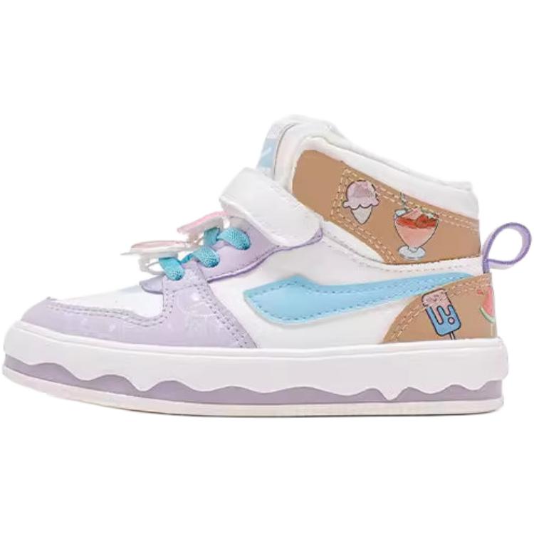 

Антискользящие износостойкие высокие детские скейтерские кроссовки Kids' WARRIOR, фиолетовый