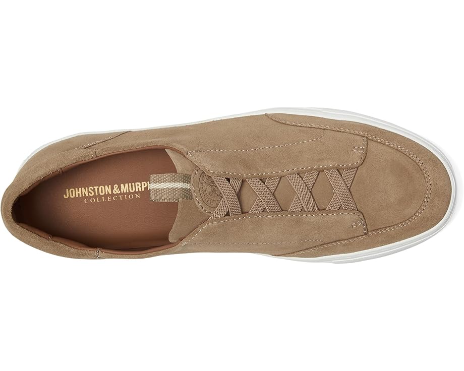 Кроссовки Johnston & Murphy Collection Anson Stretch Lace-To-Toe, цвет Taupe English Suede — фото 2