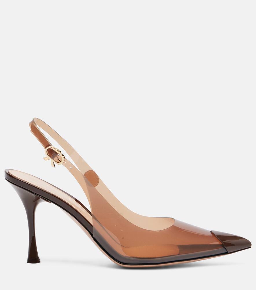 Туфли-лодочки Diana 95 с кожаной отделкой Gianvito Rossi, Brown+Brown — фото 4