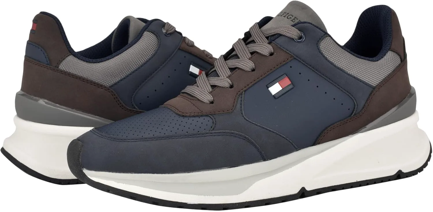 

Кроссовки Tommy Hilfiger Mens World, темно-синий/темно-коричневый