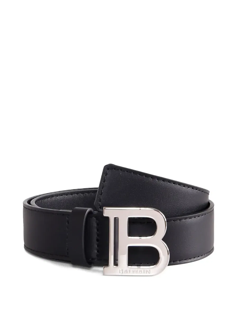 Ремень с логотипом Balmain Kids, серый