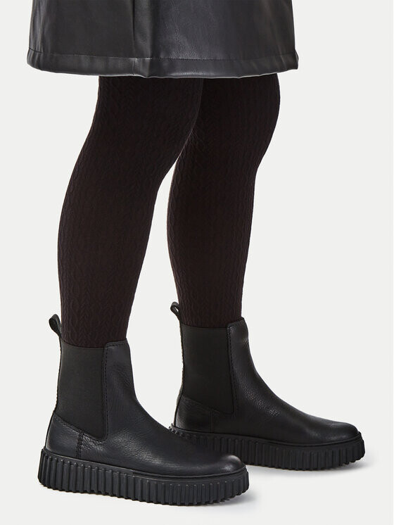 Женские ботинки Clarks из натуральной кожи, черный — фото 2