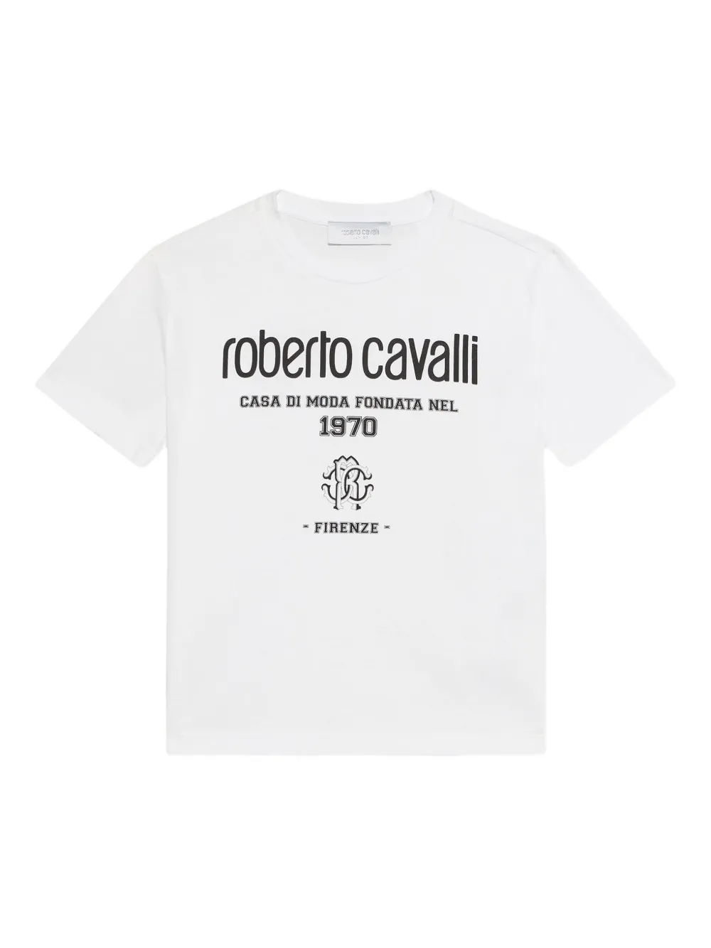 

Футболка с логотипом Roberto Cavalli Junior, белый