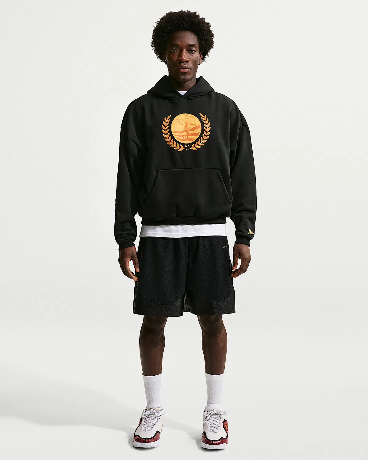 Мужская толстовка Therma-FIT Brushed Basketball Pullover Hoodie LeBron "Out For Redemption", Black — фото 4
