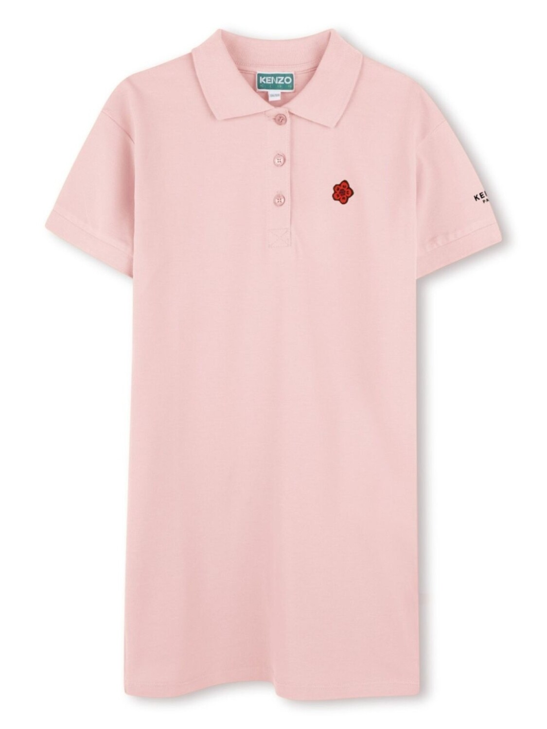 

Kenzo Kids платье с вышитым логотипом, розовый