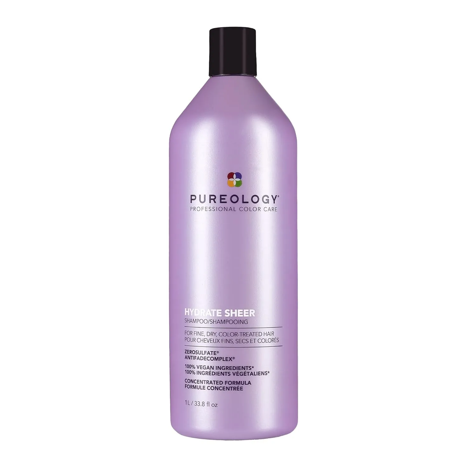 Увлажняющий шампунь Pureology Hydrate Sheer Shampoo - легкий увлажняющий шампунь для тонких или сухих окрашенных волос, без силикона и подходит для веганов. 1000 мл (1 шт.), Green