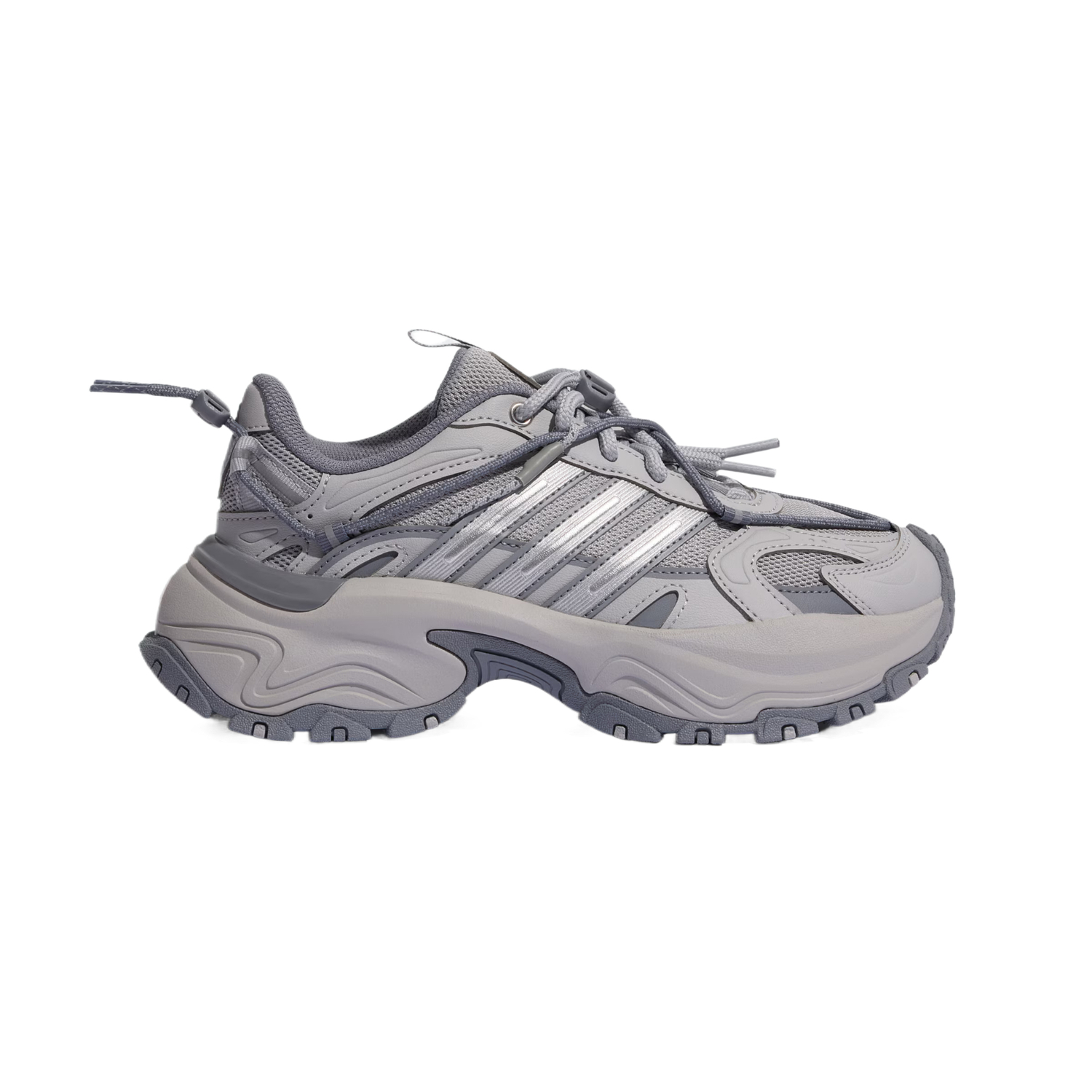 Adidas SHADOW FEVER нескользящие массивные кроссовки унисекс серые, цвет Gray — фото 3