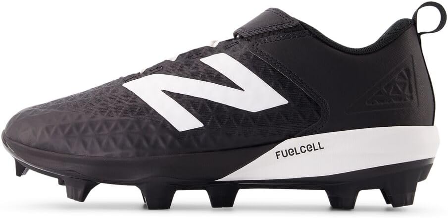 Бейсбольные кроссовки New Balance Men's FuelCell 4040 V8 с формованной подошвой, белый/черный — фото 2
