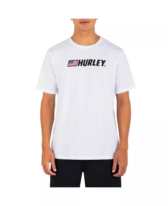 

Мужская повседневная футболка Fastlane USA Hurley, белый