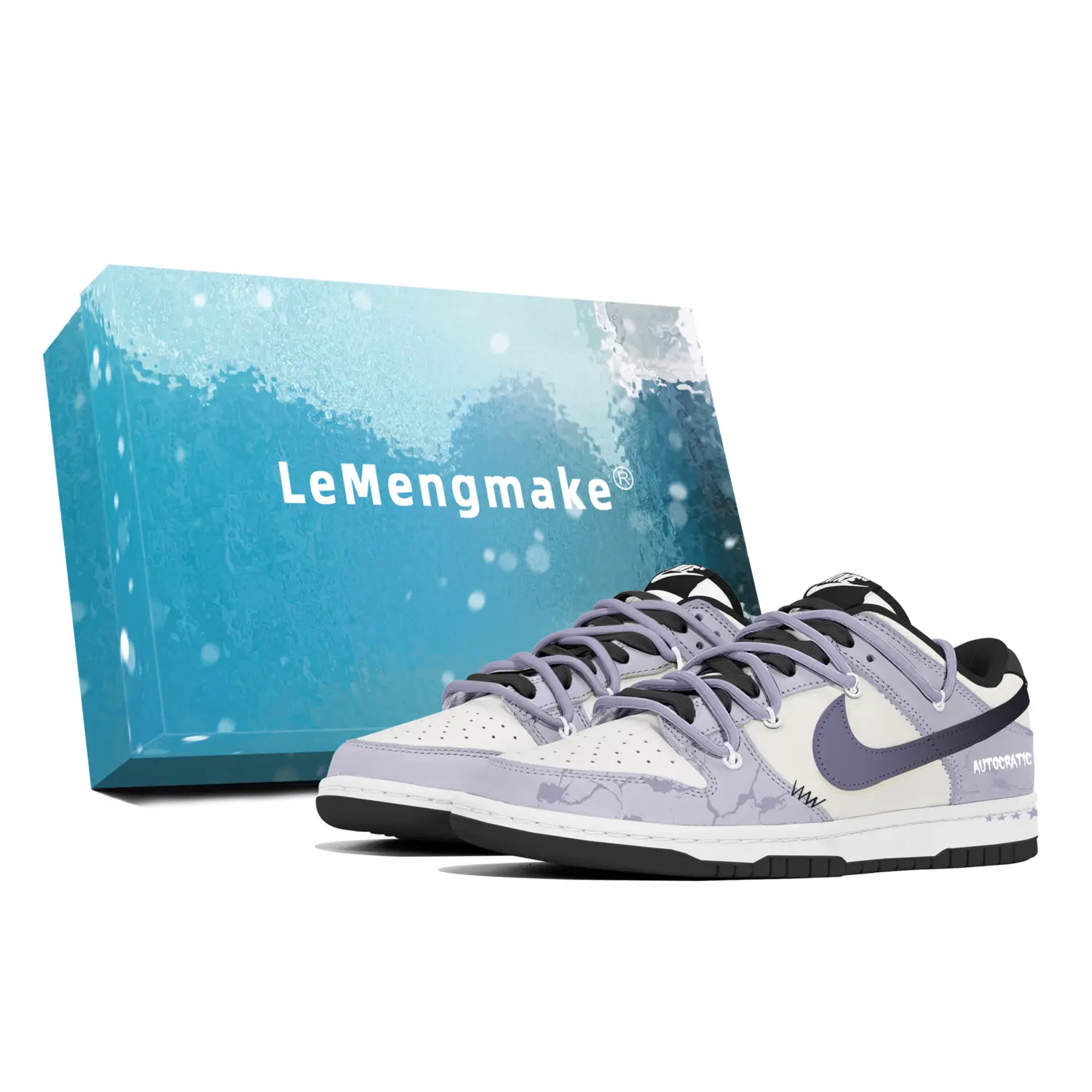 

Nike Кроссовки для скейтбординга Dunk, износостойкие, низкие, мужские, фиолетовые