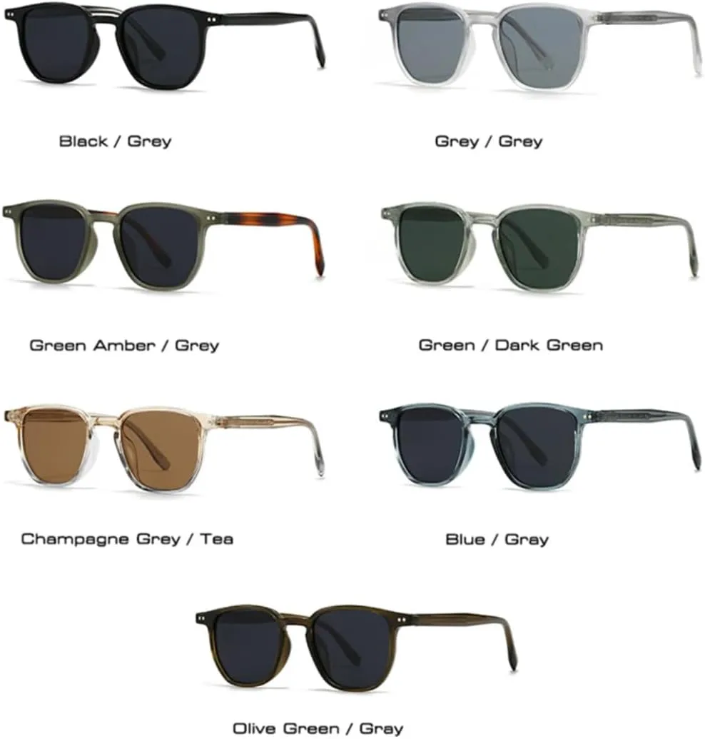 

Солнцезащитные очки с защитой UV400 | Линзы Rivets серого цвета | Для женщин и мужчин, для занятий спортом на открытом воздухе и вождения DSVIGF, C1 Black Black