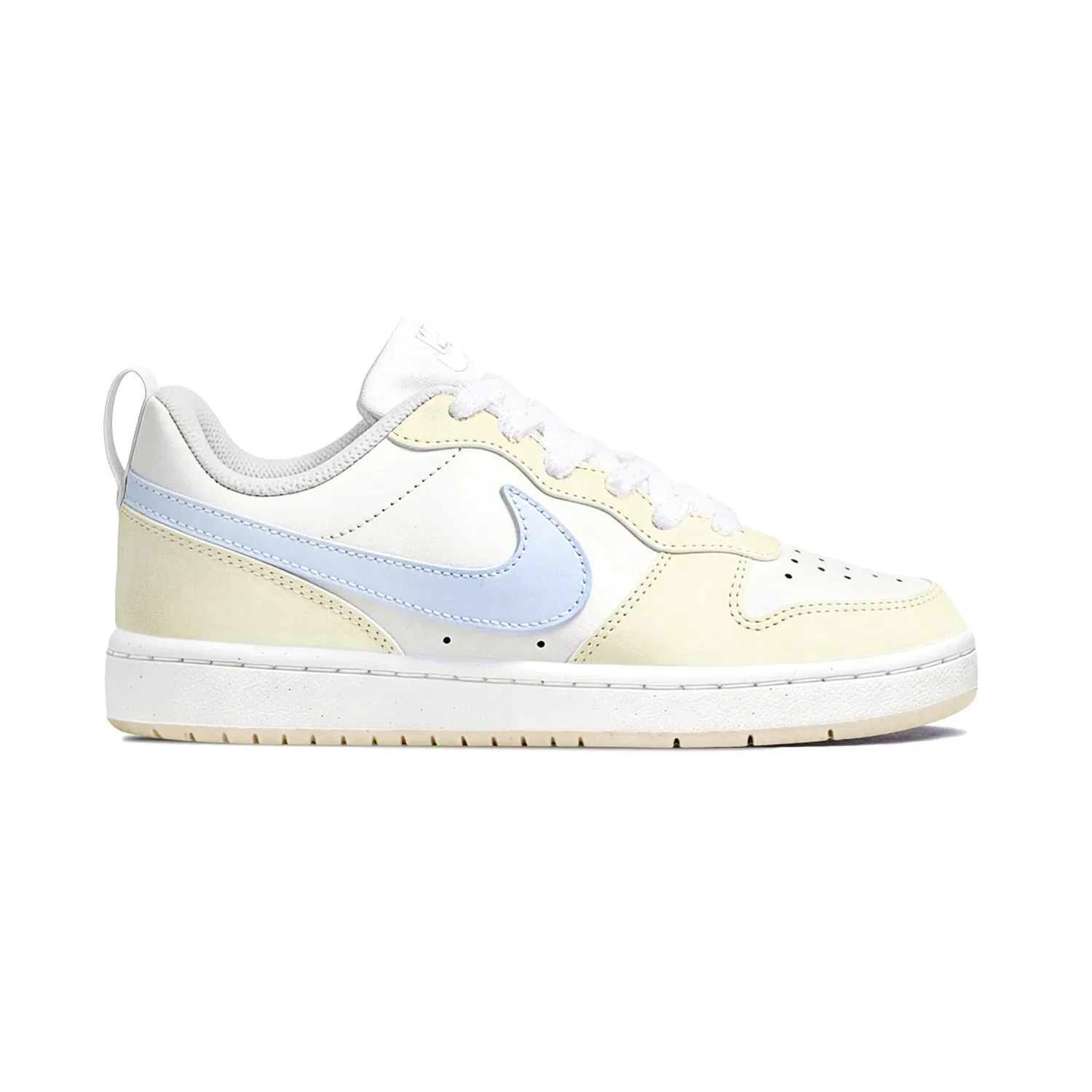 Кроссовки для скейтбординга Court Borough Maris Sal Milk Chestnut, Shopping Bag Leather Low top Kids', цвет Ecru, для подростков Nike — фото 4