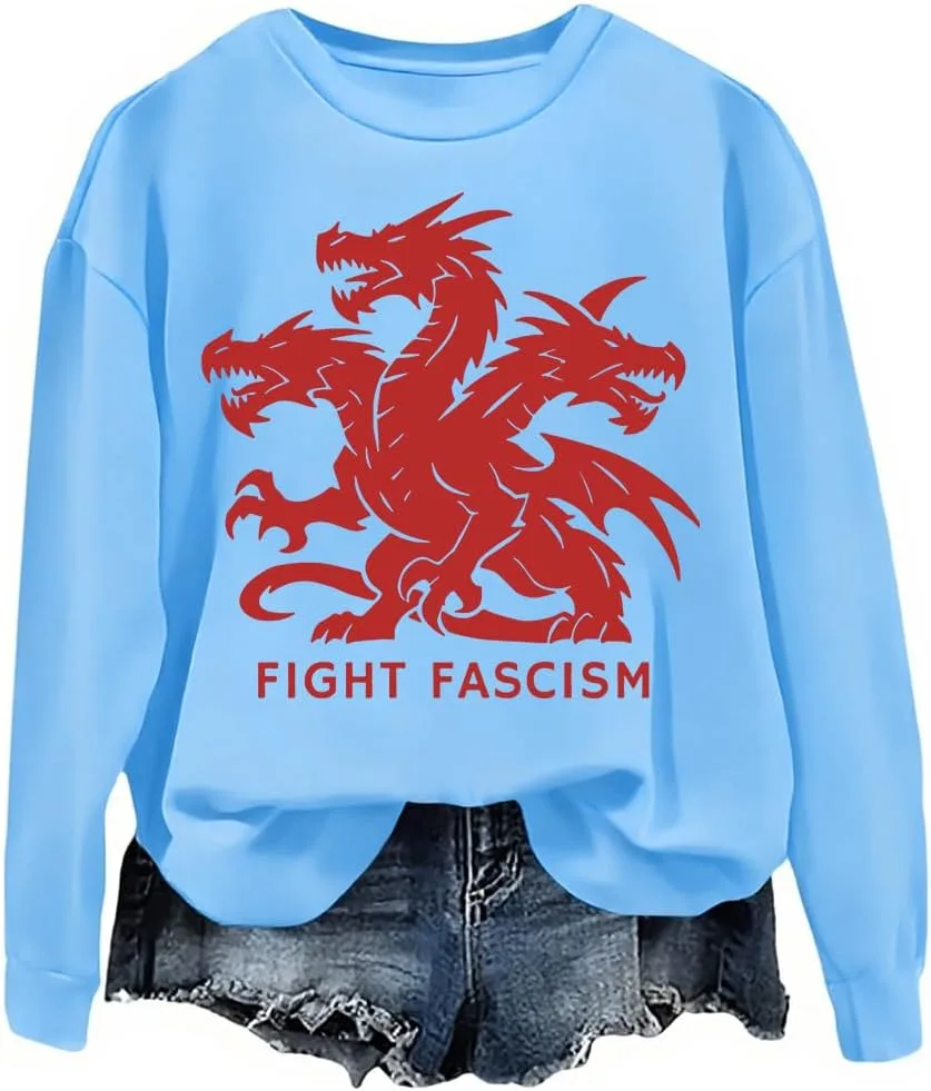 

Толстовка Fight Fascism с длинными рукавами NACJOM