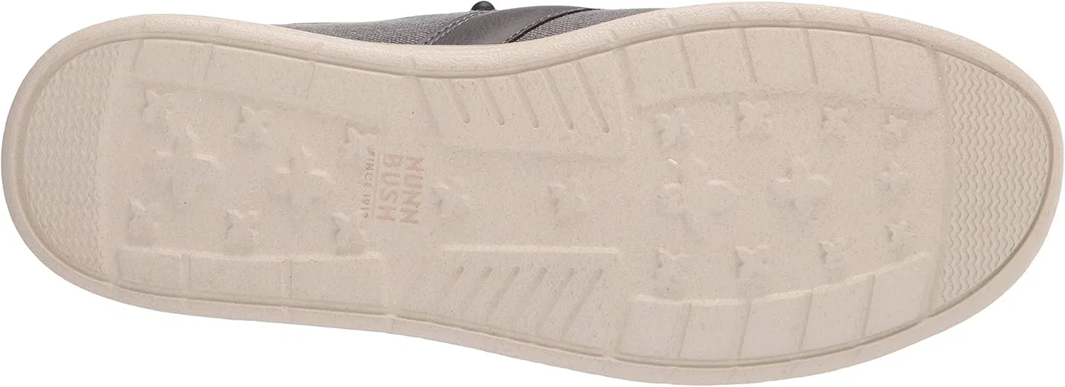 Мужские лоферы Nunn Bush Brewski Moc Toe Slip-On из парусиновой вязки с эластичным шнурком, Gray — фото 4