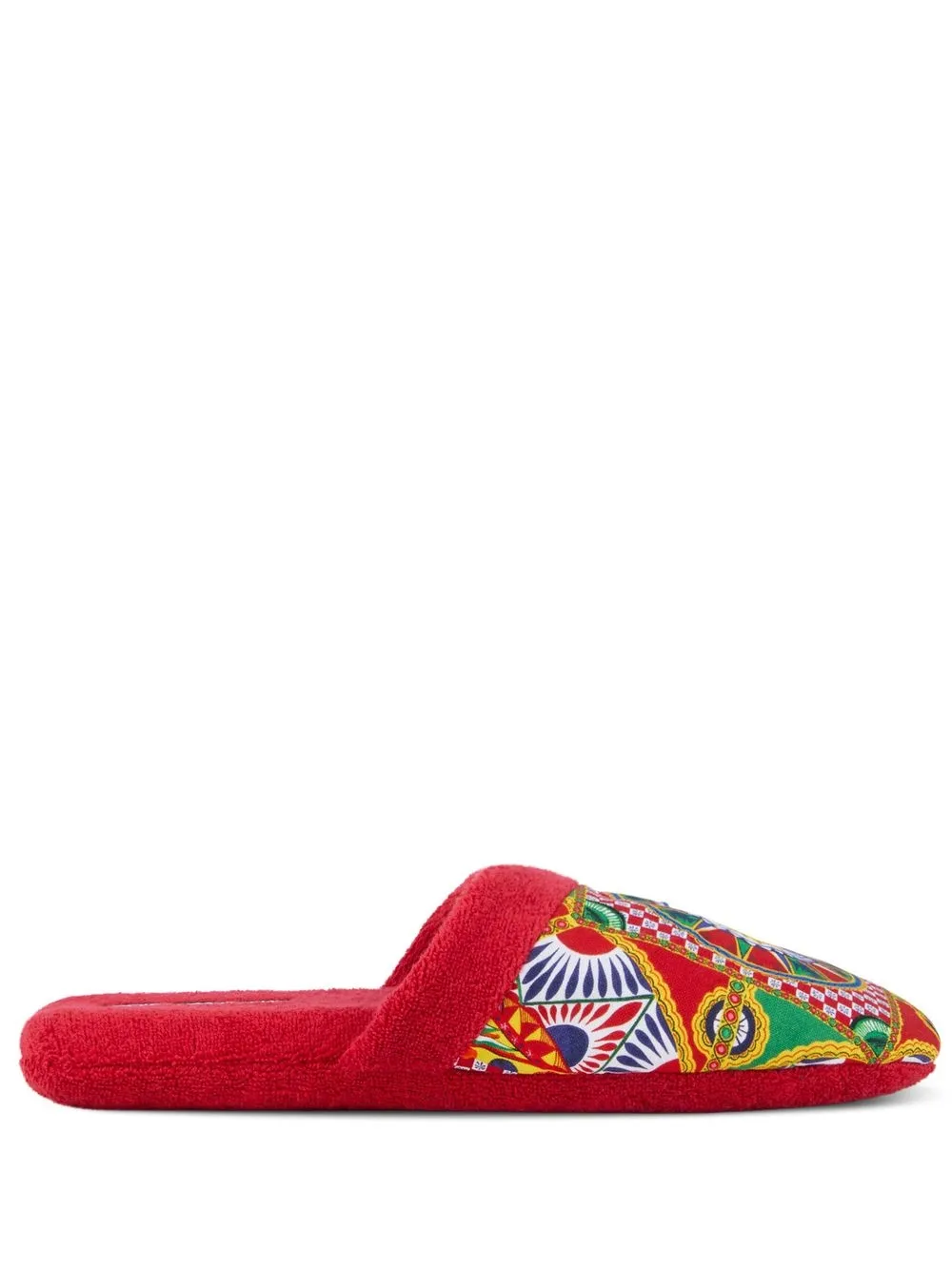 

Слиперы с принтом Carretto Siciliano DOLCE & GABBANA, красный
