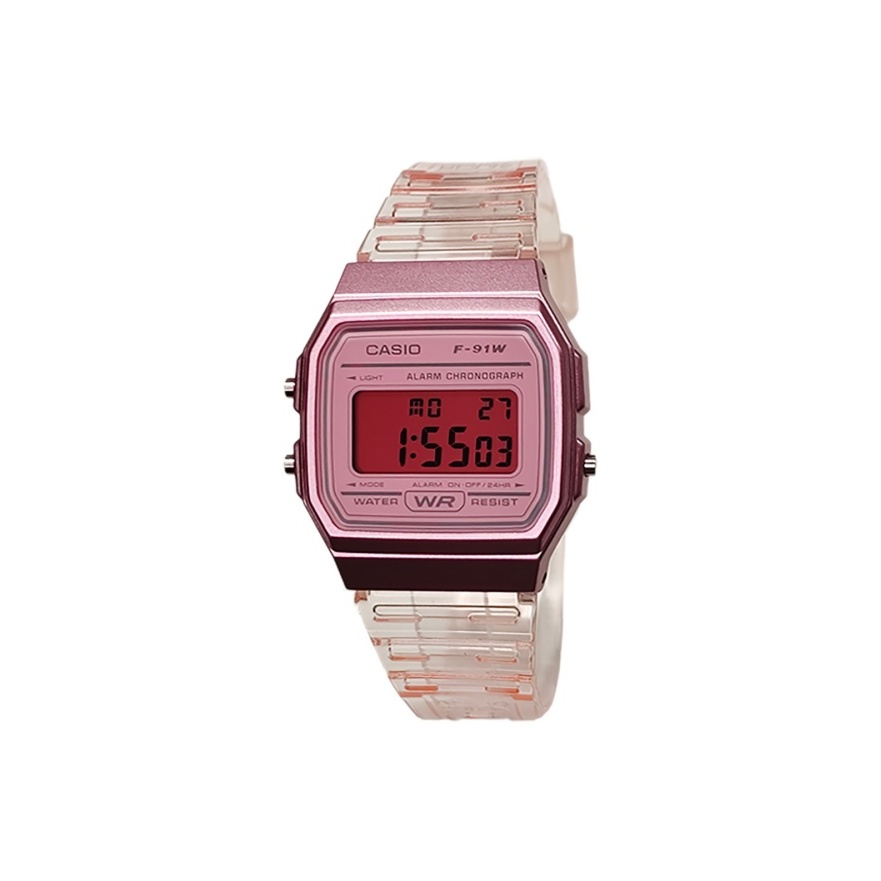 

CASIO Часы Retrofit Series Quartz Movement Resin Strap Watch Women's Watch Pink Watch Dial