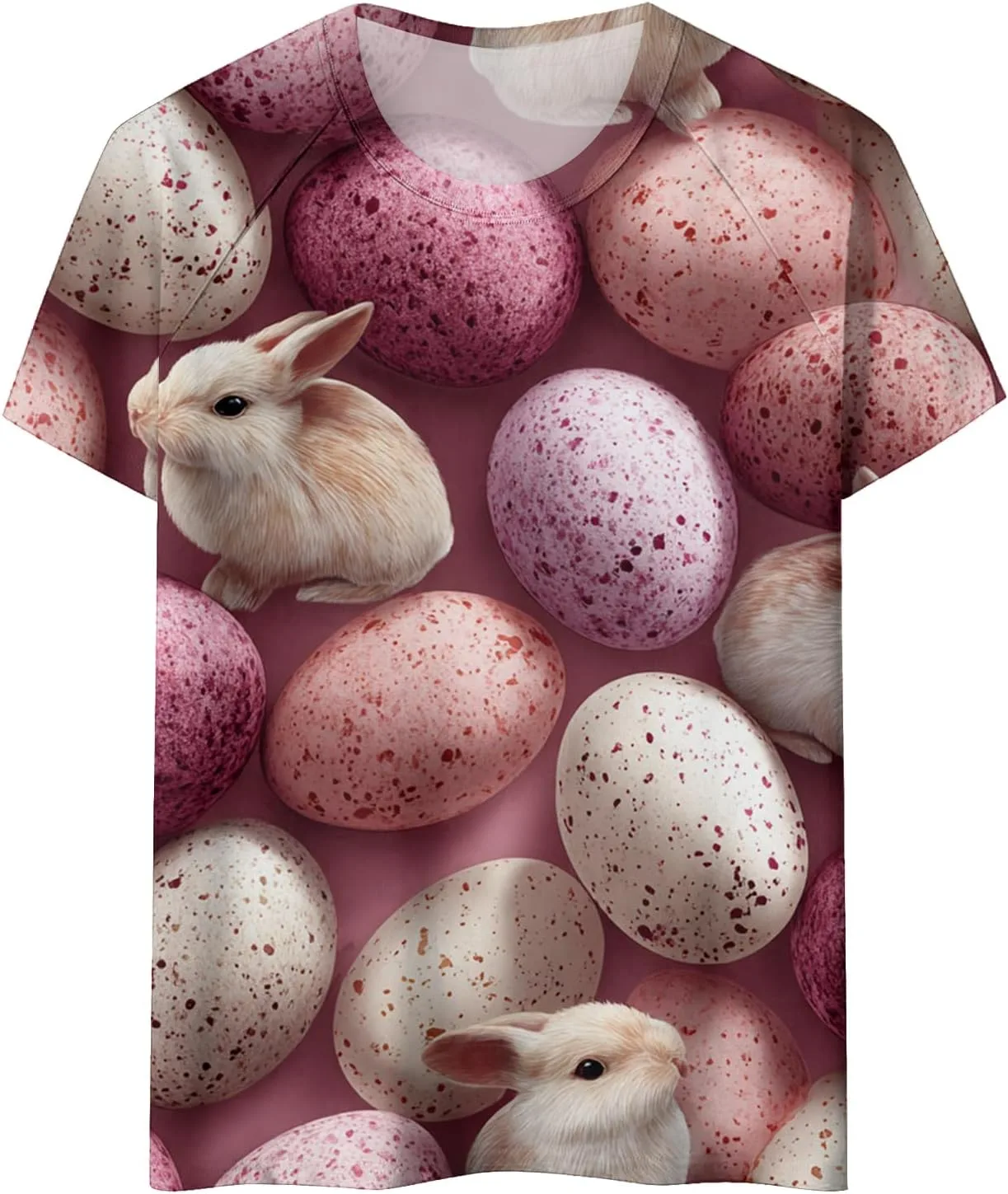 Женская футболка с круглым вырезом и коротким рукавом Easter Printed — фото 3