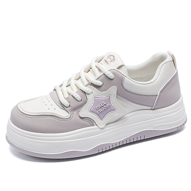 

Кеды, скейтборд обувь женская низкая Paul Frank, цвет White/Khaki