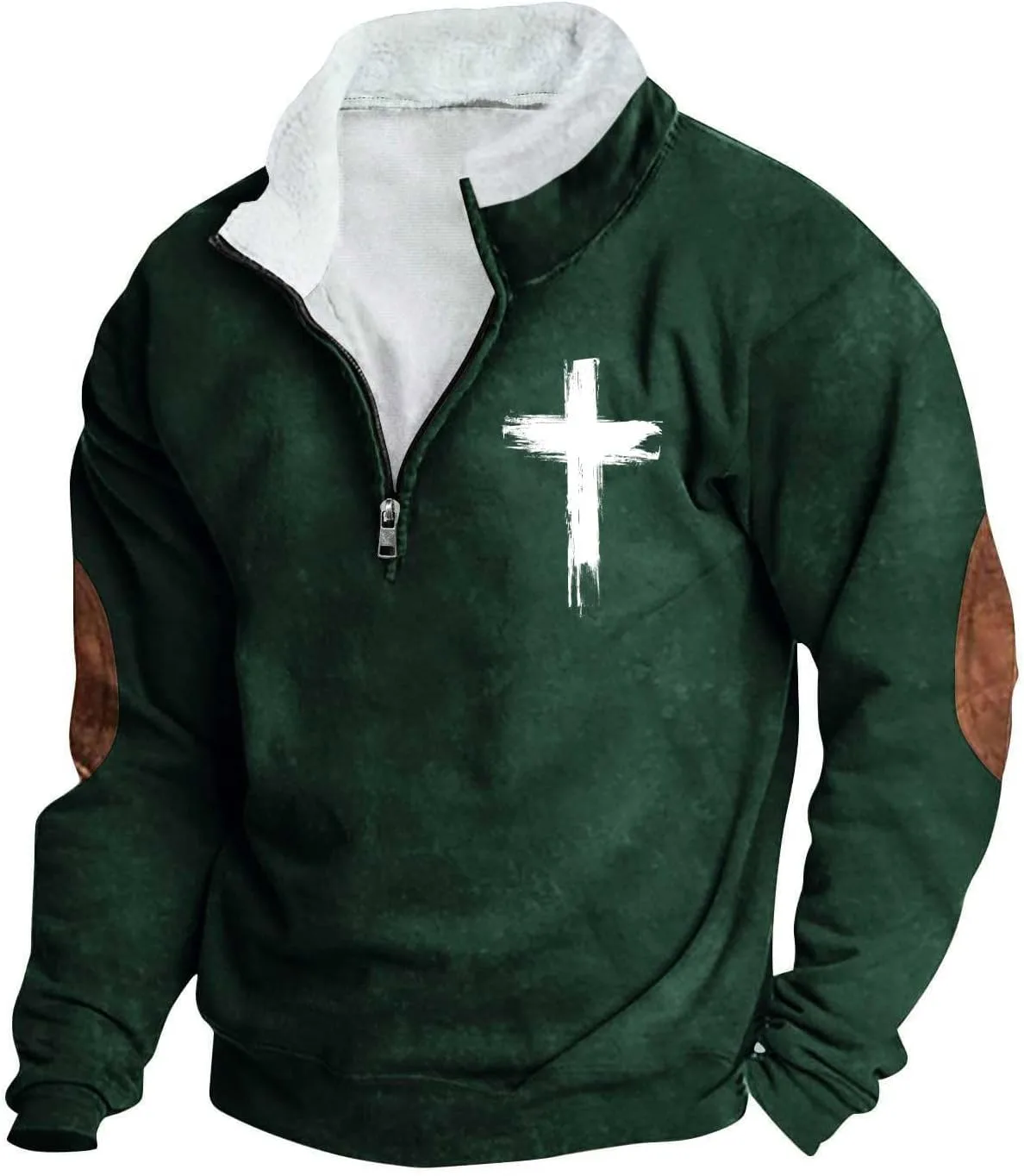 

Толстовка с капюшоном на четверть молнии, мужская, с принтом