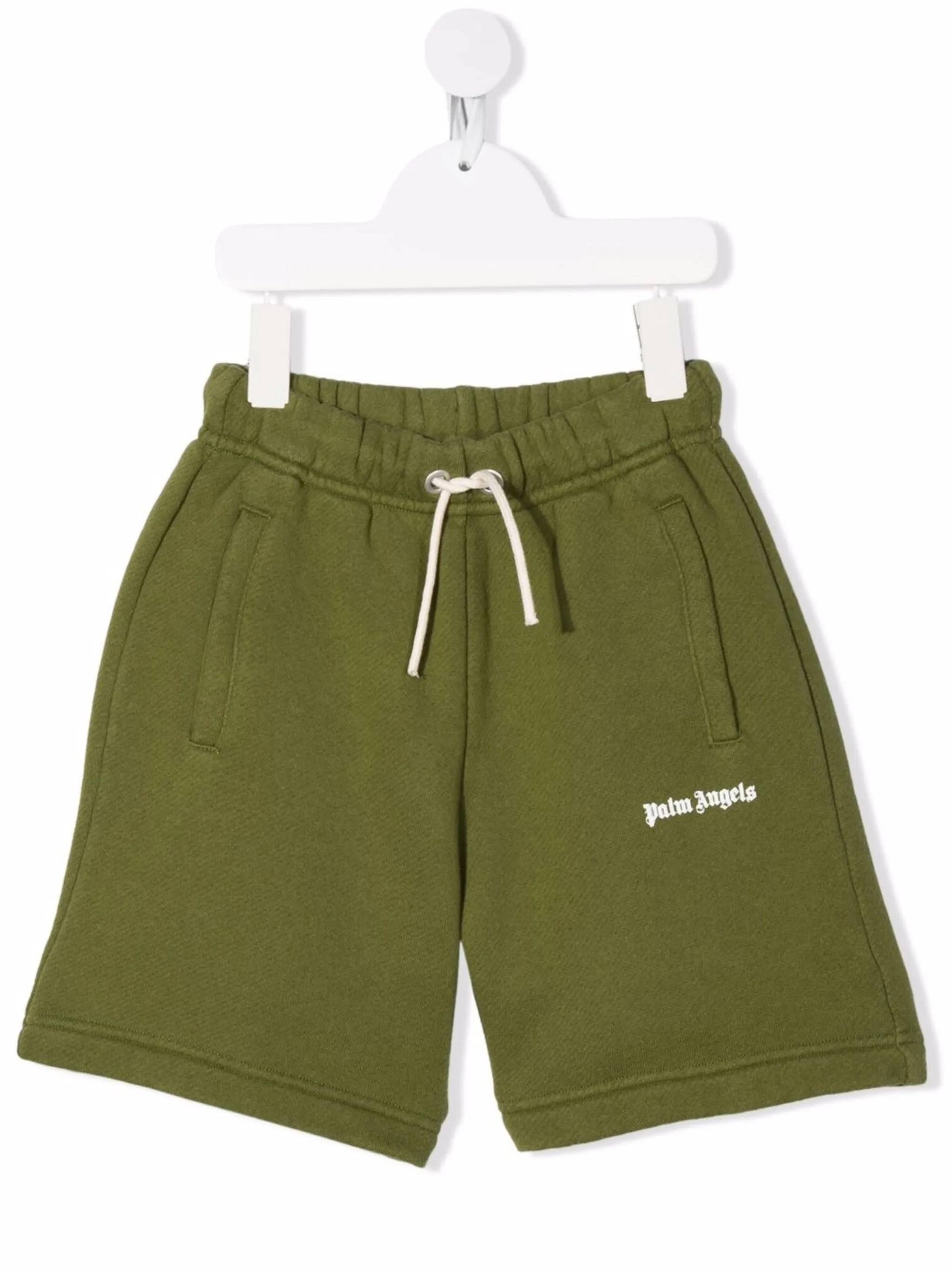 

Спортивные шорты с логотипом Palm Angels Kids, зеленый