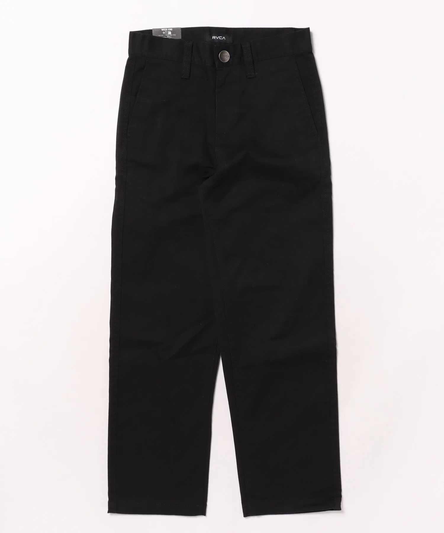 Детские брюки RVCA WEEKDAY STRETCH PANT прямые чёрные