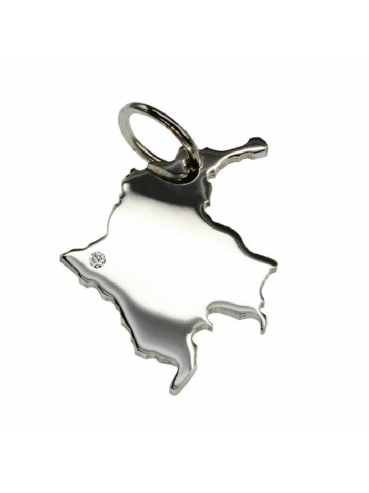 

Schmuckador Кулон «Колумбия» с блестящим серебром 925 пробы (0,015 карата) в серебряной оправе