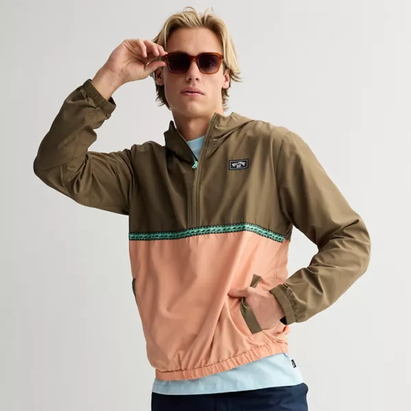 

Мужская легкая куртка с капюшоном Billabong, коричневый
