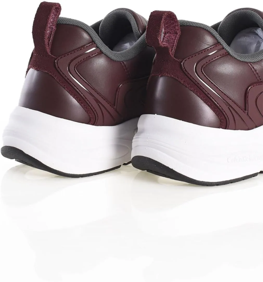 Кроссовки Calvin Klein Retro Tennis Low Lace Calvin Klein Jeans, белый/красный/шоколадный — фото 3