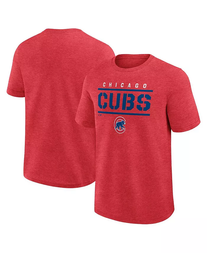 

Мужская футболка Chicago Cubs Top Notch цвета вересково-красного Fanatics