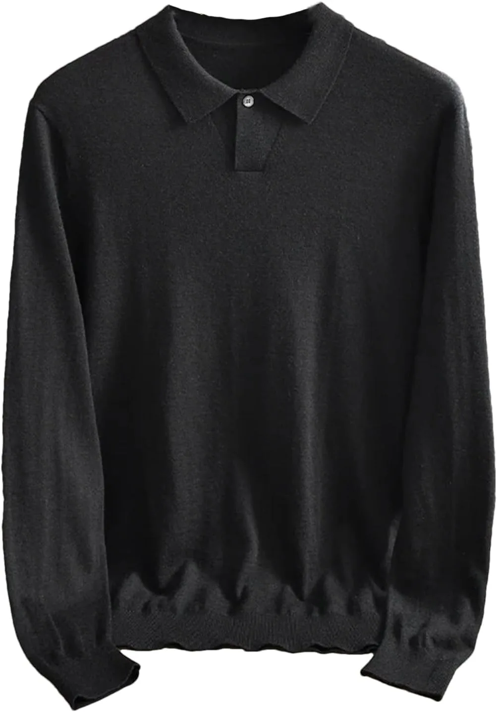 

Мужской кашемировый свитер с лацканами, теплый вязаный пуловер Alloaone