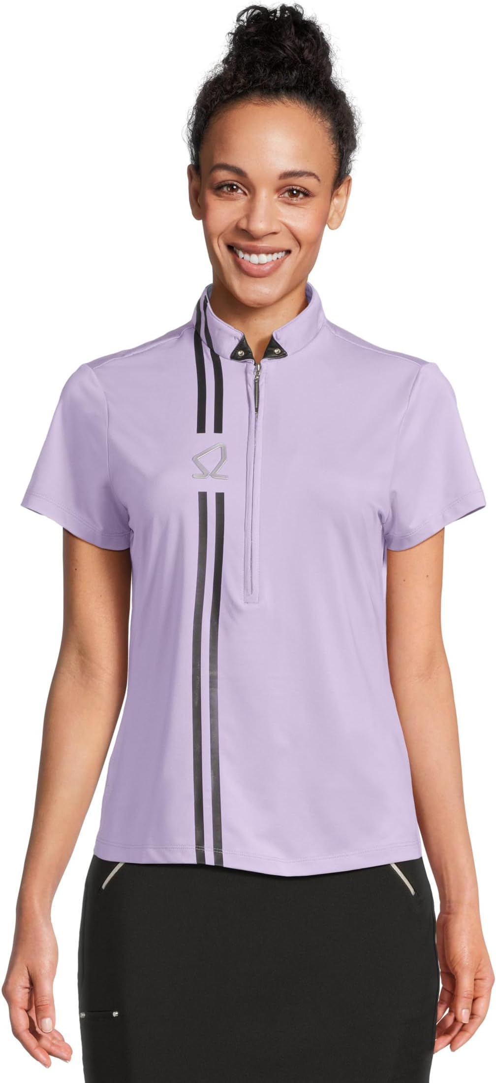 

Женская футболка-поло Icon с коротким рукавом Jamie Sadock, Lilac Purple