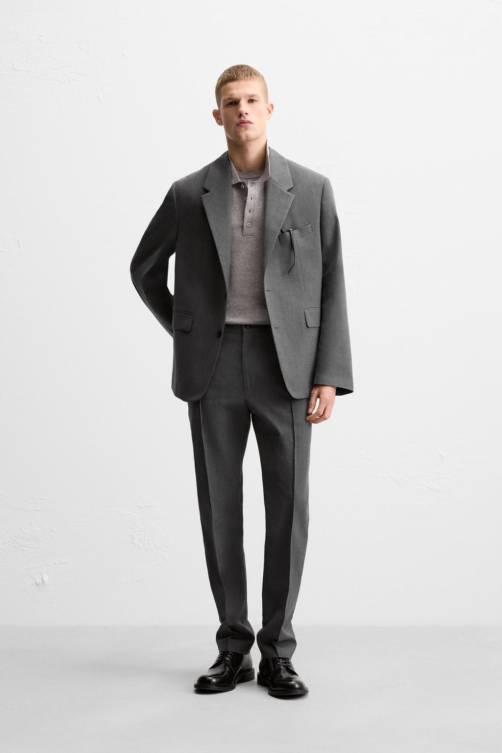 

Брюки от костюма ZARA, серый