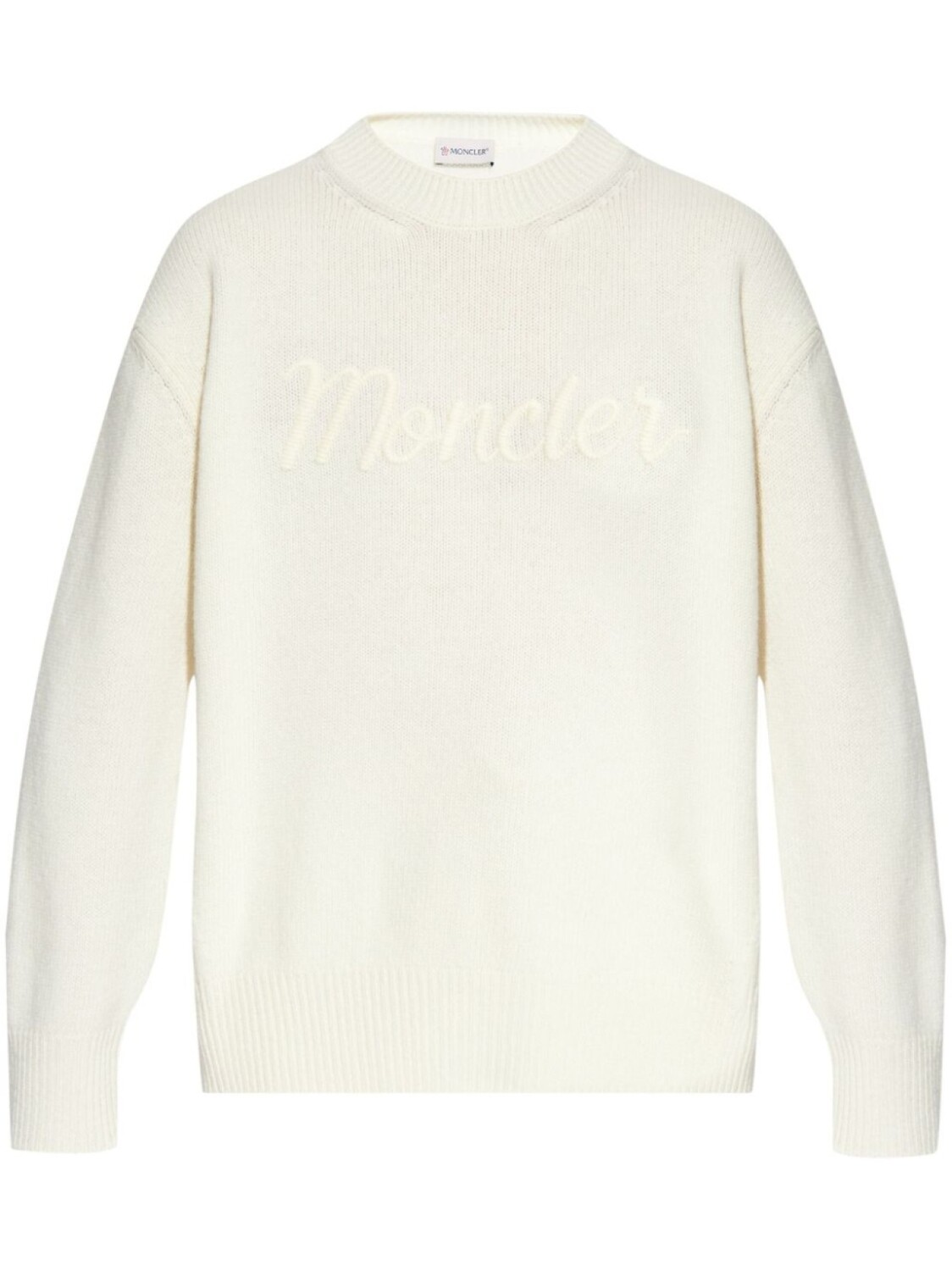 

Moncler толстовка с вышитым логотипом, белый