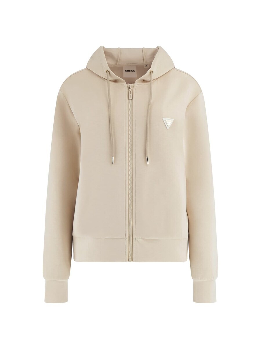 

Толстовка с капюшоном на молнии GUESS Zip-Up Hoodie, бежевый