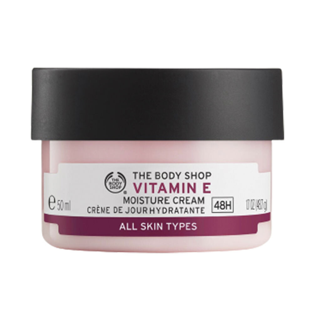 

Увлажняющий крем для ухода за лицом Vitamin e moisture cream The body shop, 50 мл