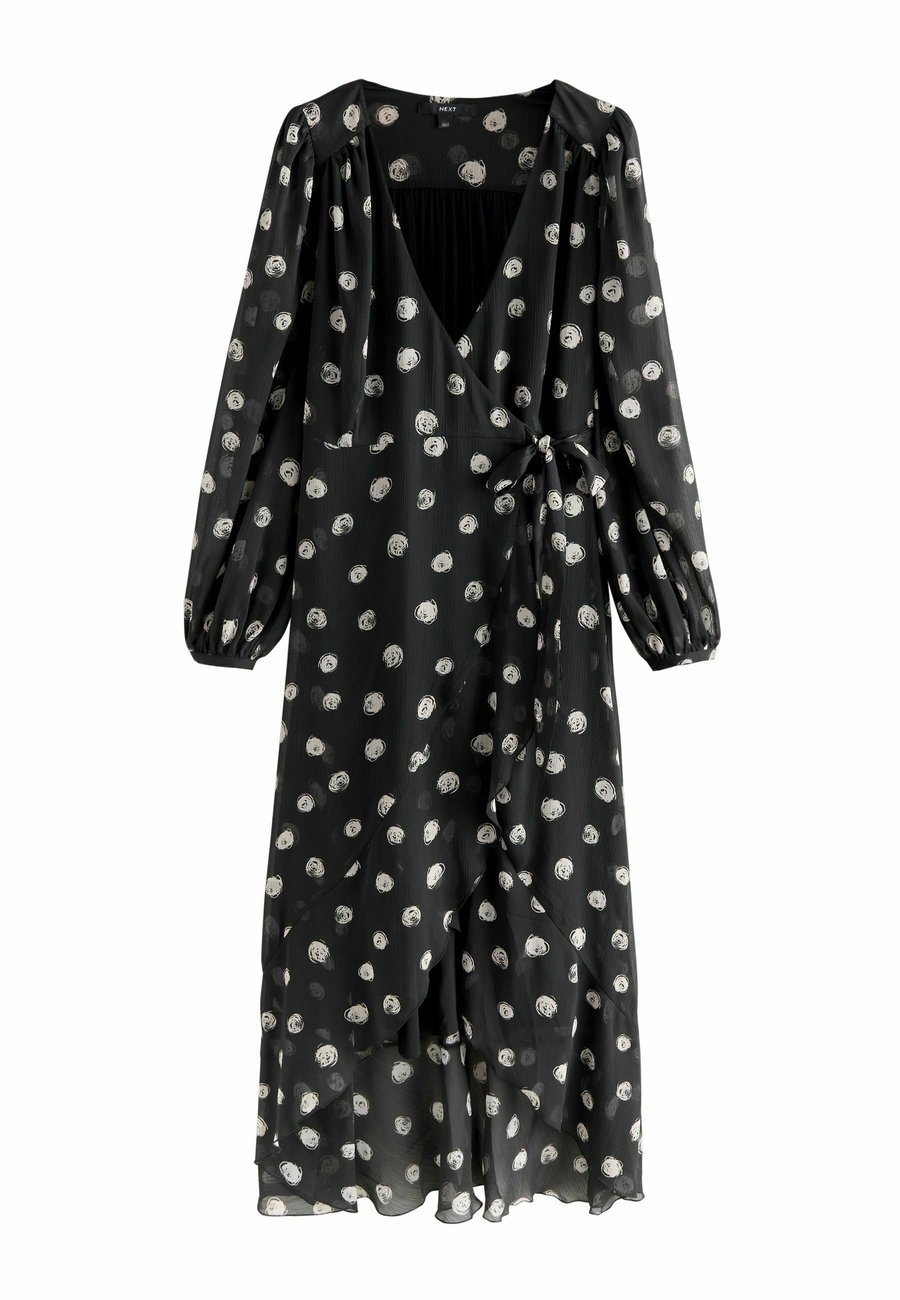 

Платье Next Maxi dress, Black White Spot/Black